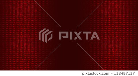 Virtual Binary Bifurcation - Minimalist Symmetric Data Columns and Central Digital Void Virtual Binary Bifurcation - Minimalist Symmetric Data Columns and Central Digital Void 138497137