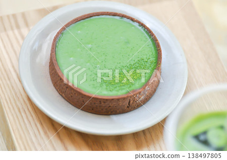 green tea pie, matcha pie or matcha tart or green tea cake or green tea cheese cake or matcha cake green tea pie, matcha pie or matcha tart or green tea cake or green tea cheese cake or matcha cake 138497805