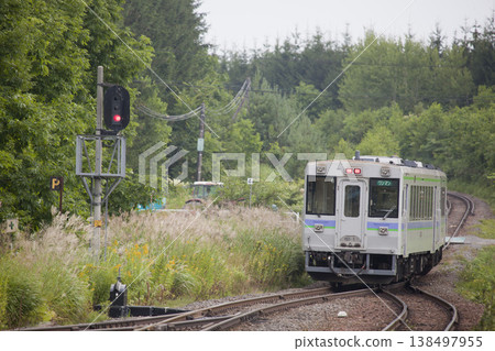 在北海道的火車 138497955