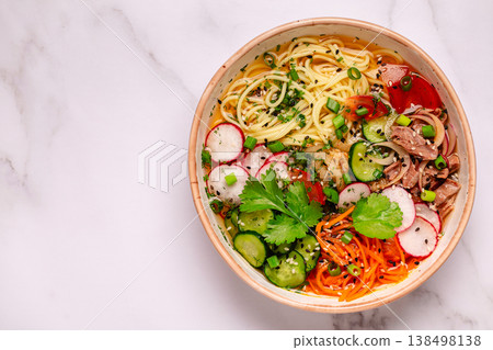 Korean Cold Noodle Soup 138498138