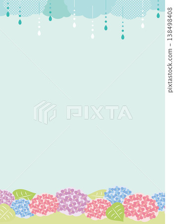 雨季/雨天繡球花相框(直式版) 雨季/雨天繡球花相框(直式版) 138498408