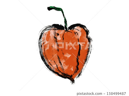 Chinese lantern plant illustration in Japanese style 138499487