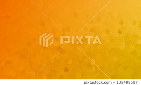 Golden-colored Japanese paper pattern background texture with gradient 138499587