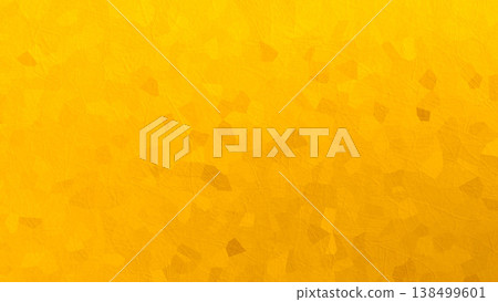 Golden yellow Japanese paper pattern background texture with gradient 138499601