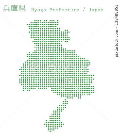日本兵庫縣地圖向量插圖素材 日本兵庫縣地圖向量插圖素材 138499953