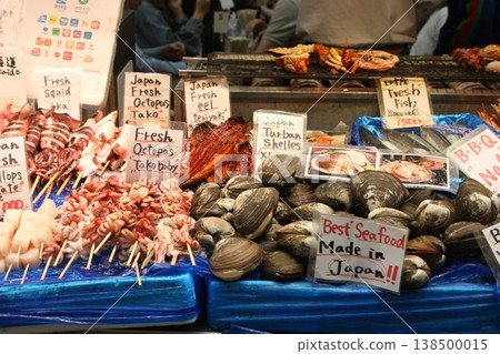 大阪黑門市場:面向外國人的店家銷售 大阪黑門市場:面向外國人的店家銷售 138500015