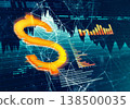 Abstract business illustration with money symbol 138500035