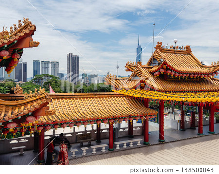The Thean Hou Temple and the magnificent scenery of Chinese temples in Kuala Lumpur, Malaysia. The Thean Hou Temple and the magnificent scenery of Chinese temples in Kuala Lumpur, Malaysia. 138500043