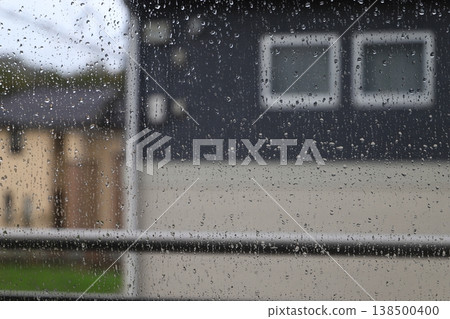 rain drops on glass 138500400