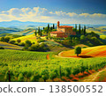 Tuscan Countryside Vista 138500552