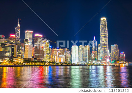 Hong Kong, Victoria Harbour at night Hong Kong, Victoria Harbour at night 138501223