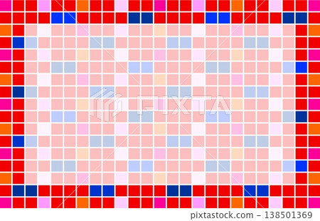 Geometric pattern frame, white space, square, red, pink, orange Geometric pattern frame, white space, square, red, pink, orange 138501369