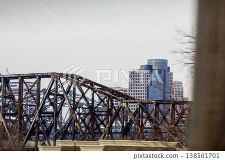 Railroad Bridge Over the Ohio River at Cincinnati, Ohio 138501701
