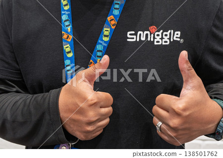 Smiggle branded apparel features logo and colorful lanyard with car designs Smiggle branded apparel features logo and colorful lanyard with car designs 138501762