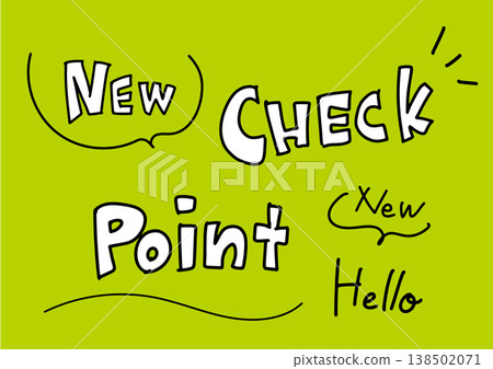 流行風格手寫字體集:New Check Point Hello 流行風格手寫字體集:New Check Point Hello 138502071