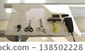 Pet grooming at home: haircutting tools, scissors, comb, trimmer 138502228