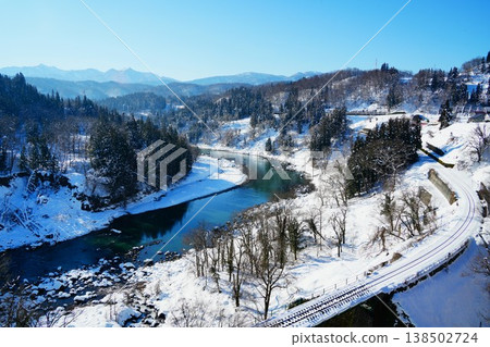 Winter's Chikuma river Winter's Chikuma river 138502724