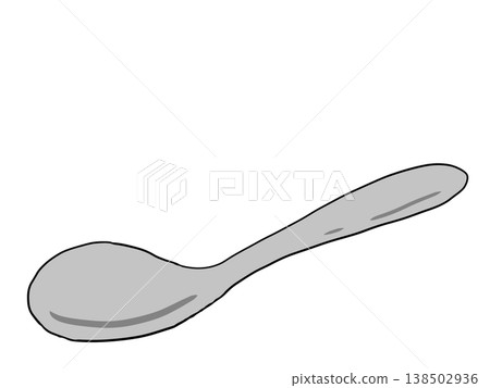Simple spoon illustration Simple spoon illustration 138502936
