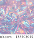 Sparkling water surface, rainbow-colored light 138503045