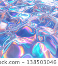 Sparkling water surface, rainbow-colored light 138503046