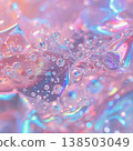 Sparkling water surface, rainbow-colored light 138503049