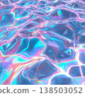Sparkling water surface, rainbow-colored light 138503052