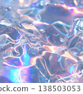 Sparkling water surface, rainbow-colored light 138503053