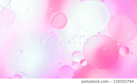 Pastel pink water droplets and soft light texture material, horizontal, abstract, bubble background, photograph. Pastel pink water droplets and soft light texture material, horizontal, abstract, bubble background, photograph. 138503784