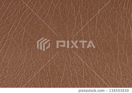 Brown pattern, design, leather fabric for sewing, dermantine, artificial leather texture background 138503830