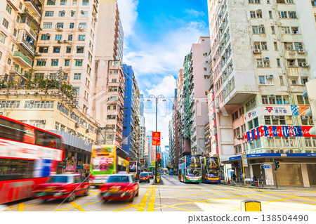 香港主要街道彌敦道 香港主要街道彌敦道 138504490