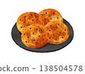 Sesame rice cracker 138504578