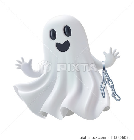 3d vector ghost halloween. Cute character icon set, spooky scary happy cartoon monster illustration isolated. Girl face, funny emoji element. Funny party invitation design set. Black friday sale trick 3d vector ghost halloween. Cute character icon set, spooky scary happy cartoon monster illustration isolated. Girl face, funny emoji element. Funny party invitation design set. Black friday sale trick 138506033
