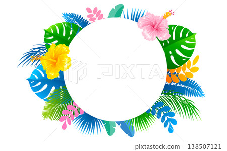 Tropical Circle Frame Tropical Circle Frame 138507121
