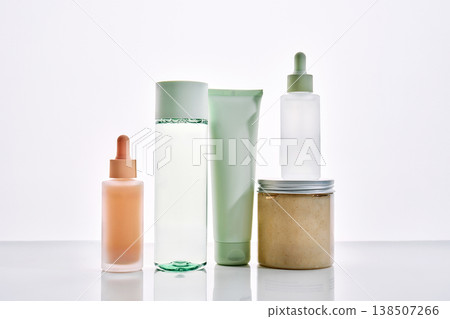 Skincare cosmetic products arranging for beauty innovations Skincare cosmetic products arranging for beauty innovations 138507266