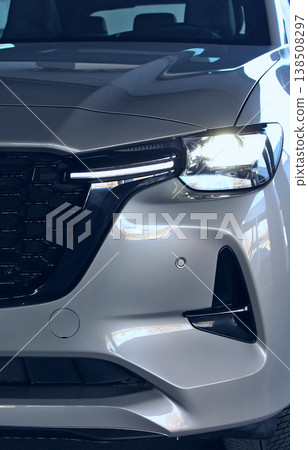 Ray of Light from Headlight of Vehicle Closeup View   138508297