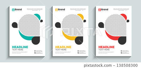 Modern creative business brochure or book cover design template in A4 size. Modern shapes annual report, catalog, flyer or booklet, poster, Leaflet, magazine layout. Modern creative business brochure or book cover design template in A4 size. Modern shapes annual report, catalog, flyer or booklet, poster, Leaflet, magazine layout. 138508300