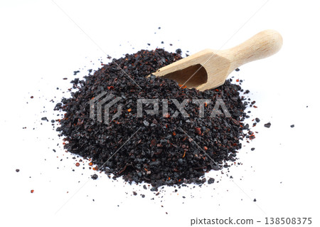 Dried Isot Pepper Flakes Heap Isolated on White Background - Traditional Turkish Urfa Chili Pile Dried Isot Pepper Flakes Heap Isolated on White Background - Traditional Turkish Urfa Chili Pile 138508375