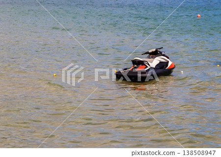 Empty personal watercraft in a sea. Summer vacation concept 138508947