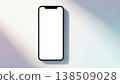 Smartphone mockup with blank screen on soft background 138509028