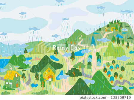 Rainy town Rainy town 138509719