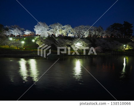 Illuminated cherry blossoms at night Illuminated cherry blossoms at night 138510066