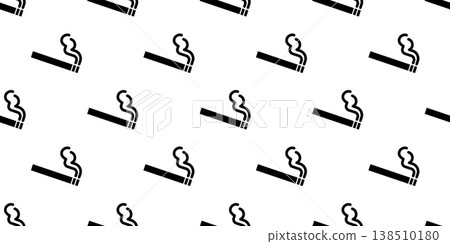 Seamless cigarette icon pattern, repeats vertically and horizontally 138510180