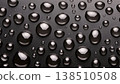 黑色背景上的水滴特寫 / 防水/防潑水紋理背景材質 138510508