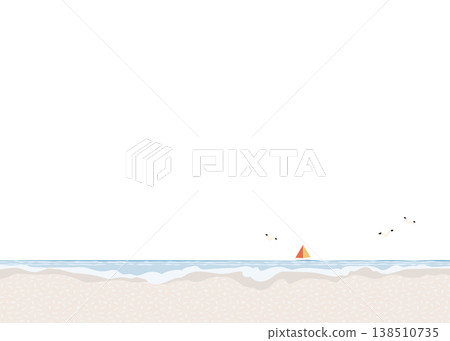 海灘和海景框架 海灘和海景框架 138510735