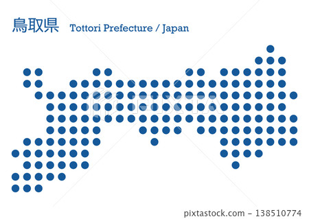 Vector illustration map material for Japan: Tottori Prefecture map Vector illustration map material for Japan: Tottori Prefecture map 138510774