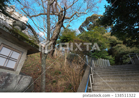 櫻川市，甘吹山，樂峰寺，台階，晴朗天氣 138511322