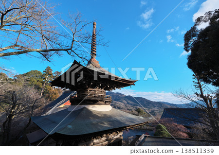櫻川市、天馬山、樂法寺、天馬觀音、多寶塔、晴天 138511339