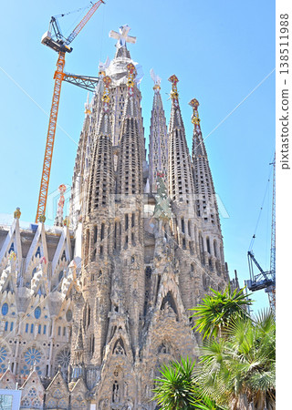 The cross on the main tower of the Sagrada Familia has finally been installed. The cross on the main tower of the Sagrada Familia has finally been installed. 138511988
