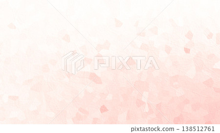A background texture with a pale pink washi paper pattern and a gradient. 138512761