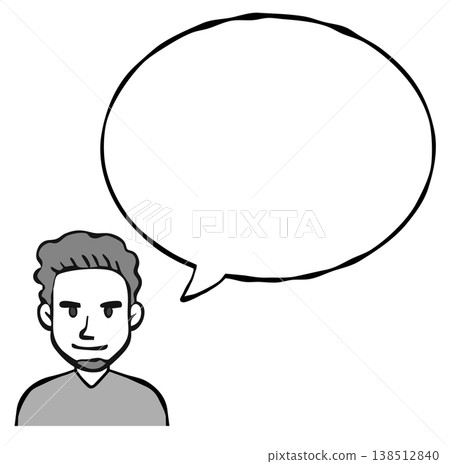 Speech bubble: Person, Male, Foreigner, Nationality 138512840